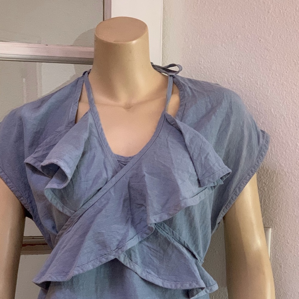 Prairie Underground Wrap Chambray Dress